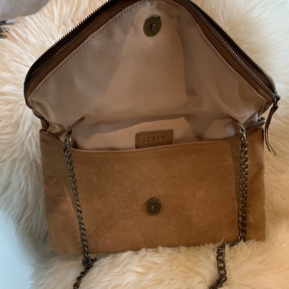 JCrew Leather & Chain Link Envelope Purse - Picture 2 of 8